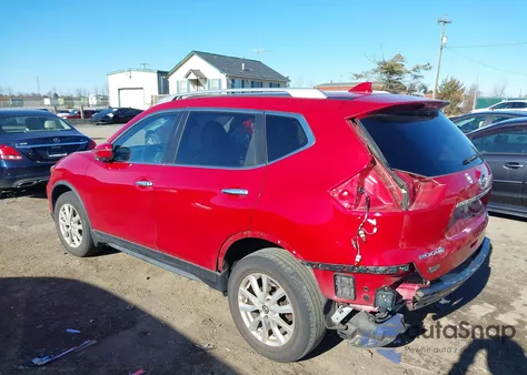 2017 Nissan Rogue Sv z USA, uszkodzony, nr VIN JN8AT2MV2HW254528